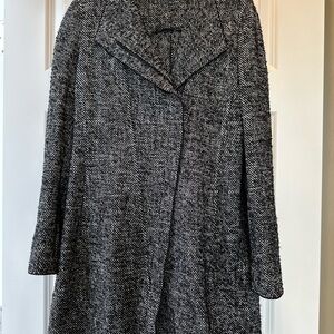 Akris Punto Womens Tweed  Jacket  Size 8 Black And White